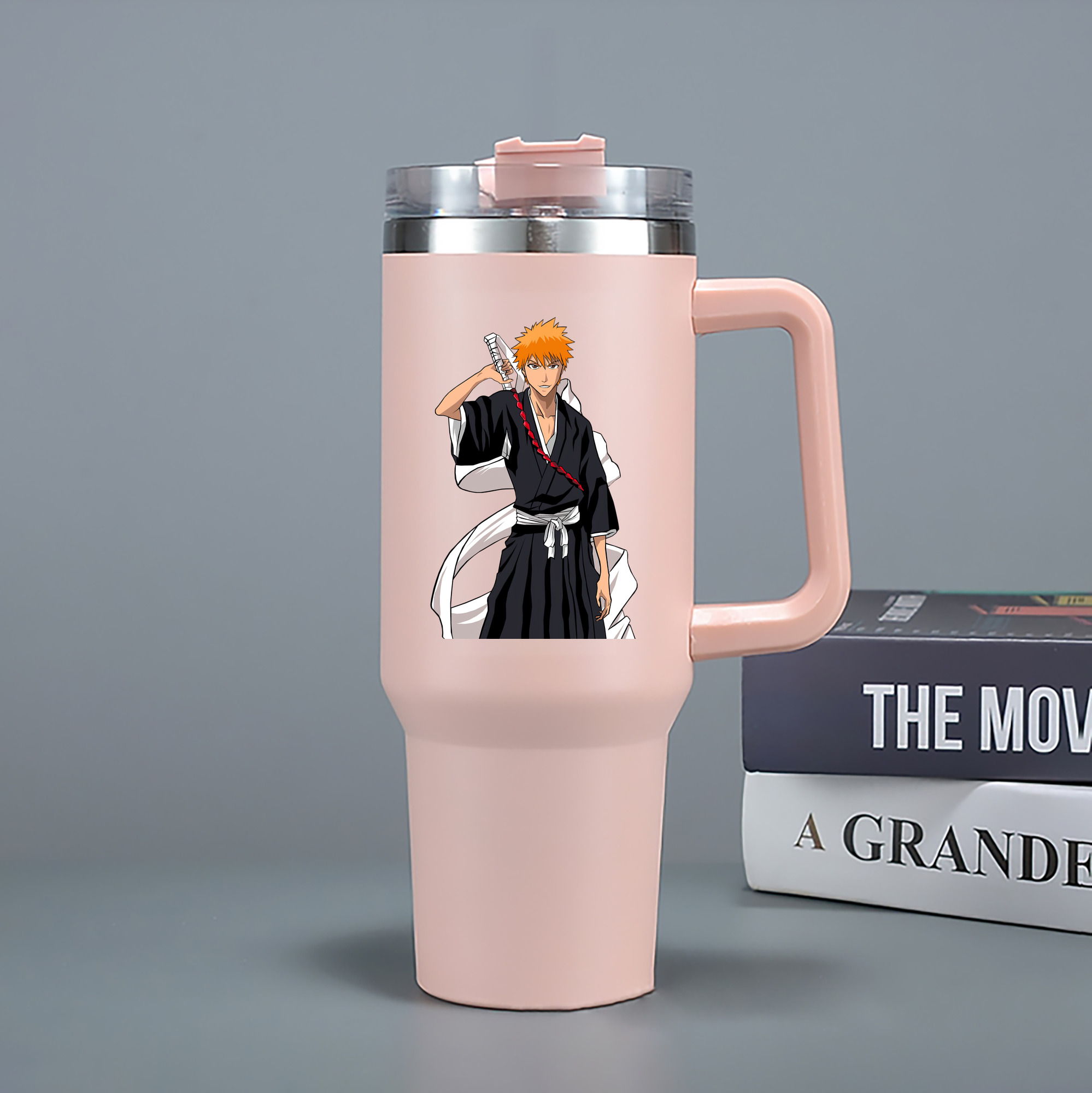 （画像用） ブリーチ 黒崎一護（くろさき いちご）BLEACH Kurosaki Ichigo 1200mL車用タンブラー（カラープリント）